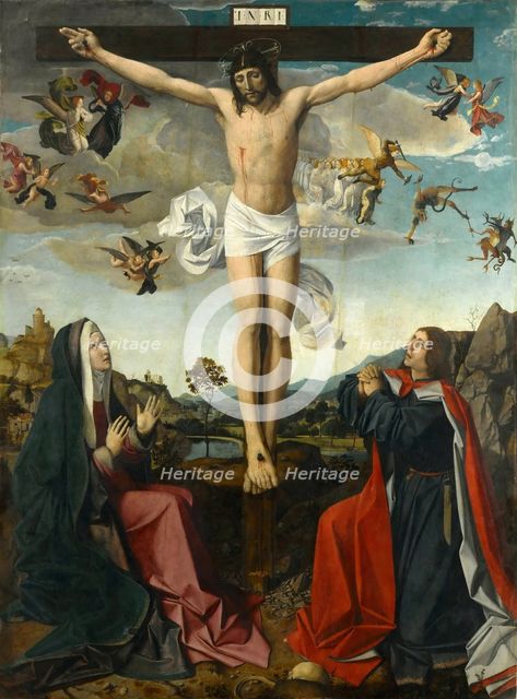 The Crucifixion, c. 1505. Creator: Lieferinxe, Josse (active c. 1493-1508).