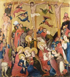 The Crucifixion, c1420. Creator: Master of the Middle Rhine