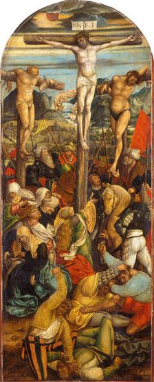 The Crucifixion, c1510-1520. Creator: Hans Schäufelein circle