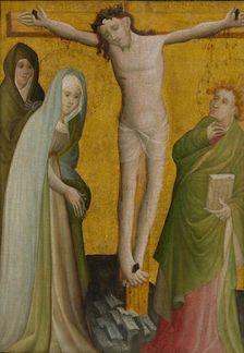 The Crucifixion, ca. 1400. Creator: Master of the Berswordt Altar
