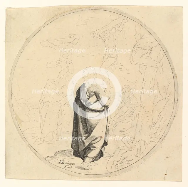 The Crucifixion, ca. 1590. Creator: Hendrik Goltzius.