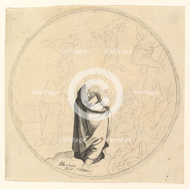 The Crucifixion, ca. 1590. Creator: Hendrik Goltzius.