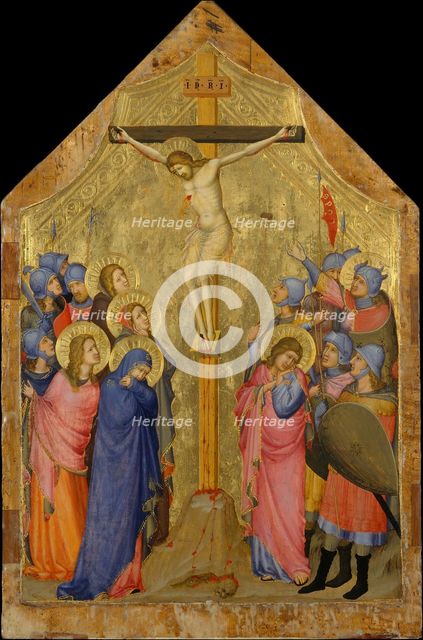 The Crucifixion, ca. 1330-35. Creator: Master of the Saint George Codex.