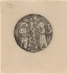 The Crucifixion called the Sword Pommel of Maxmilian. Creators: Hieronymous Wierix, Antonius Wierix