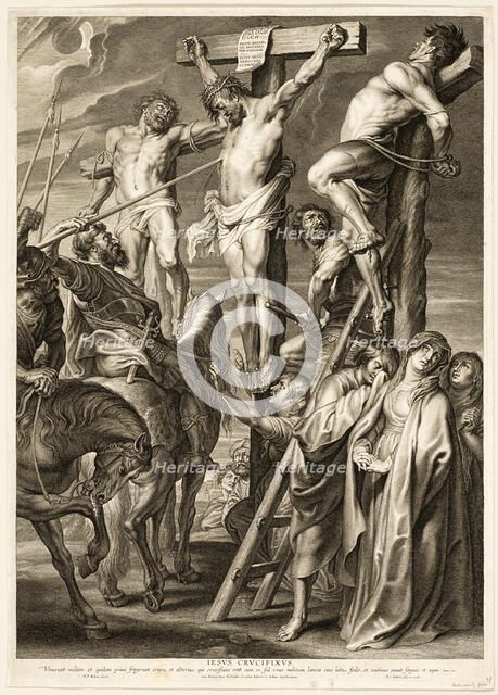 The Crucifixion (Coup de Lance), 1631. Creator: Boetius Adams Bolswert.