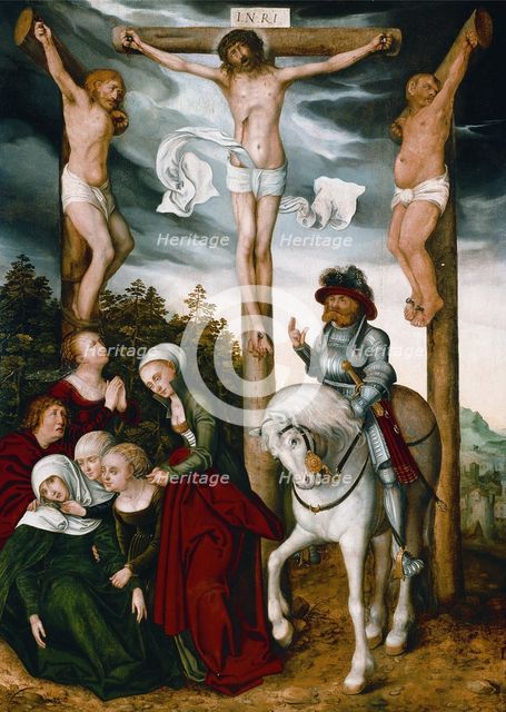 The Crucifixion. Creator: Cranach, Lucas, the Elder (1472-1553).