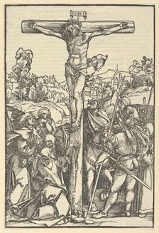 The Crucifixion, from Der beschlossen gart des rosenkranzes marie, 1505. Creator: Hans Schäufelein the Elder