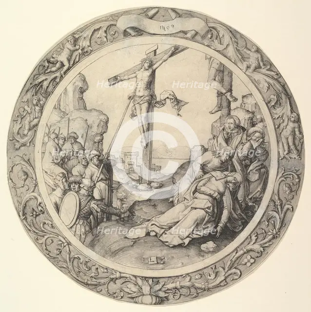 The Crucifixion, from the Circular Passion, 1509. Creator: Lucas van Leyden.