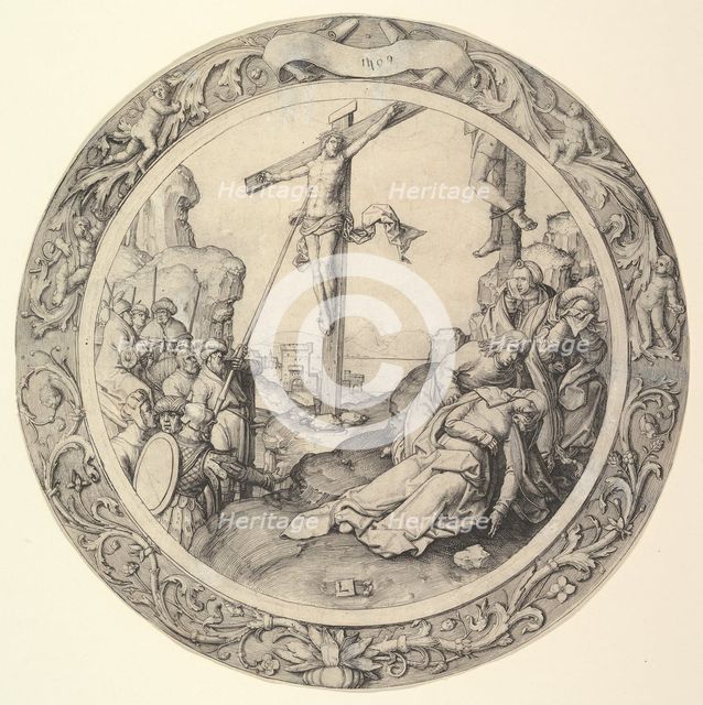 The Crucifixion, from the Circular Passion, 1509. Creator: Lucas van Leyden.