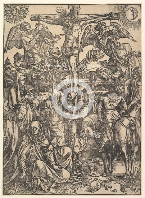 The Crucifixion, from The Large Passion, ca. 1498. Creator: Albrecht Durer.