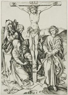 The Crucifixion, from The Passion, c. 1475. Creator: Martin Schongauer