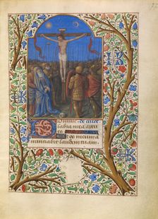 The Crucifixion; Katherine Hours, about 1480-1485. Creator: Jean Bourdichon