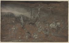 The Crucifixion, last half 1600s. Creator: Gerrit van Battem (Dutch, c. 1636-1684)