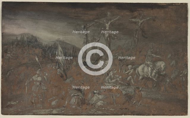 The Crucifixion, last half 1600s. Creator: Gerrit van Battem (Dutch, c. 1636-1684).