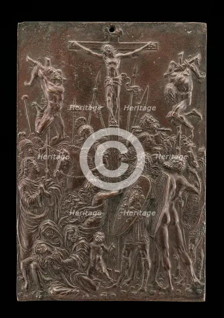 The Crucifixion, late 15th - early 16th century. Creator: Moderno.