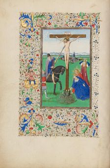 The Crucifixion; Llangattock Hours, 1450s. Creator: Master of the Llangattock Hours