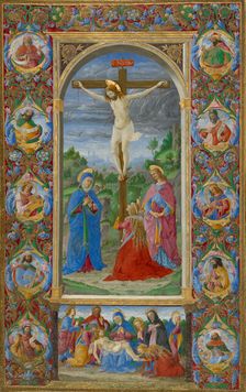 The Crucifixion; Poncher Hours, 1484-1492. Creator: Giuliano Amedei