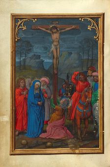 The Crucifixion; Prayer Book of Cardinal Albrecht of Brandenburg, about 1525-1530. Creator: Simon Bening