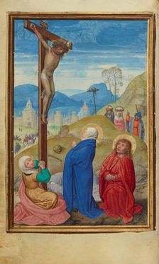 The Crucifixion; Prayer Book of Cardinal Albrecht of Brandenburg, about 1525-1530. Creator: Simon Bening