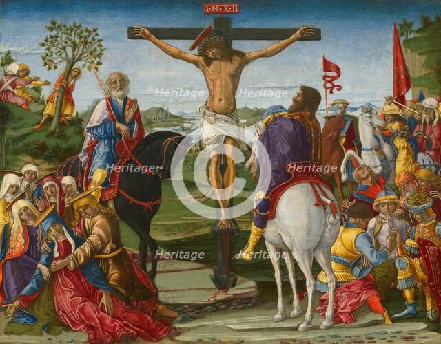 The Crucifixion, probably 1491. Creator: Benvenuto di Giovanni.