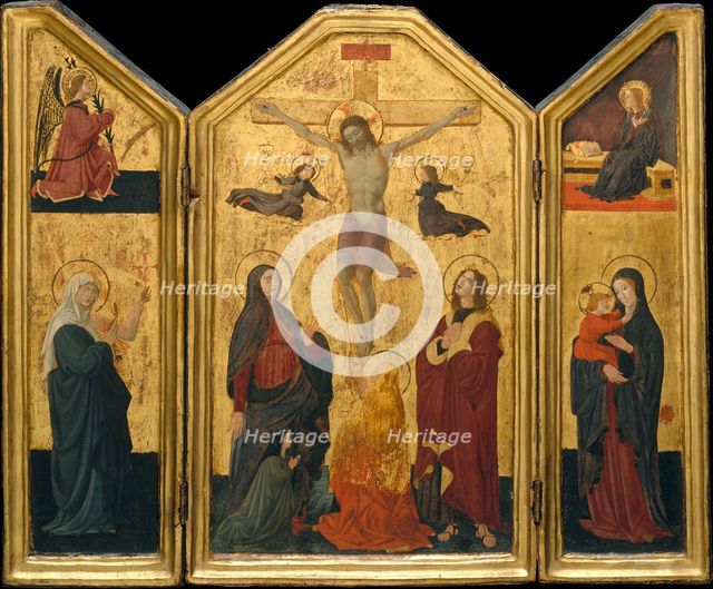 The Crucifixion, probably mid-1450s. Creator: Paolo Uccello.
