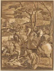 The Crucifixion (Right Panel), 1741. Creator: John Baptist Jackson