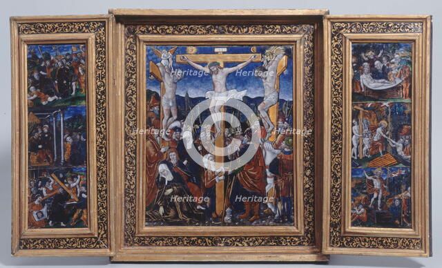 The Crucifixion: scenes from the life and passion of Christ, late 15th-early 16th century. Creator: Unknown.