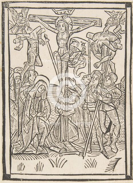 The Crucifixion (Schr. 486), 15th century., 15th century. Creator: Anon.