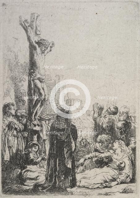 The crucifixion: small plate, c.1635. Creator: Rembrandt Harmensz van Rijn.