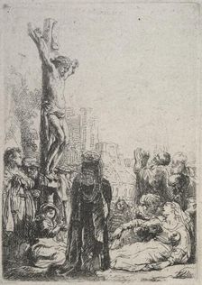 The crucifixion: small plate, c.1635. Creator: Rembrandt Harmensz van Rijn