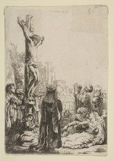 The Crucifixion: Small Plate, ca. 1635. Creator: Rembrandt Harmensz van Rijn