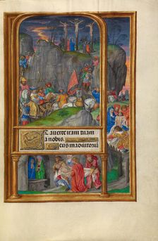 The Crucifixion; Spinola Hours, about 1510-1520. Creator: Master of James IV of Scotland