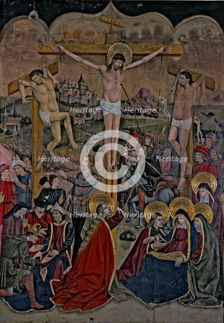  'The Crucifixion', Tempera Painting from the Hospital of Our Lady of Hope, by Bernardo de Aras.