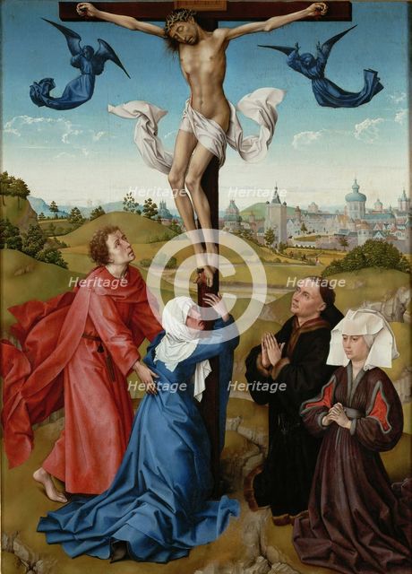 The Crucifixion (The Crucifixion Triptych), c. 1440. Artist: Weyden, Rogier, van der (ca. 1399-1464)