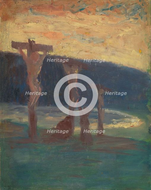 The crucifixion, Undated. Creator: Harald Sohlberg.