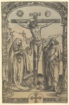 The Crucifixion used in Missale Traiectense (Utrecht Missal), Leiden, 1514, ca. 1512. Creator: Lucas van Leyden