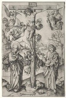 The Crucifixion with Four Angels. Creator: Martin Schongauer (German, c.1450-1491)