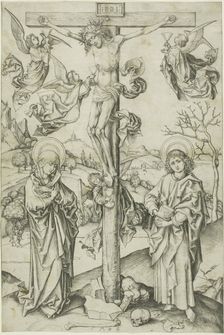 The Crucifixion with Four Angels, n.d. Creator: Martin Schongauer