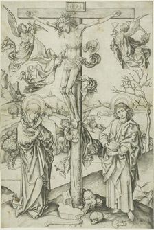 The Crucifixion with Four Angels, n.d. Creator: Martin Schongauer