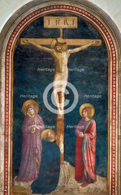 The Crucifixion with Saint Dominic, c. 1440. Artist: Angelico, Fra Giovanni, da Fiesole (ca. 1400-1455)