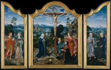 The Crucifixion with Saints and a Donor, ca. 1520. Creator: Joos van Cleve
