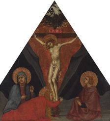 The Crucifixion with the Virgin, Mary Magdalene and St. John the Evangelist, ca 1400. Artist: Andrea di Bartolo (bef. 1389-1428)