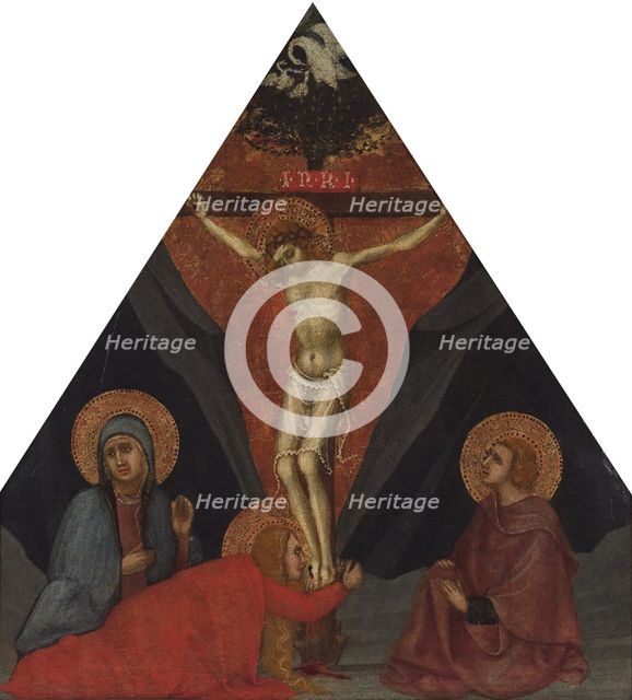 The Crucifixion with the Virgin, Mary Magdalene and St. John the Evangelist, ca 1400. Artist: Andrea di Bartolo (bef. 1389-1428)
