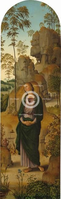 The Crucifixion with the Virgin, Saint John, Saint Jerome, and Saint Mary Magdalene..., c. 1482/1485 Creator: Perugino.