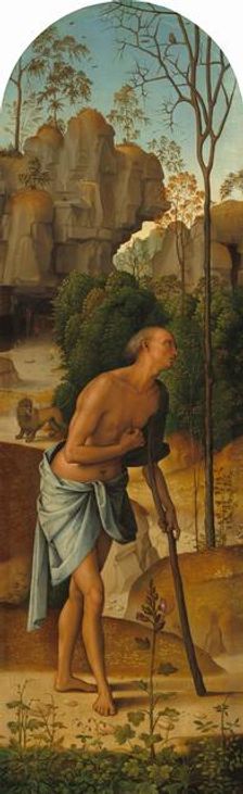 The Crucifixion with the Virgin, Saint John, Saint Jerome, and Saint Mary Magdalene..., c. 1482/1485 Creator: Perugino