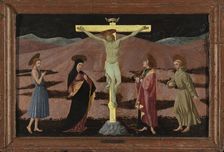 The Crucifixion with the Virgin, Saint John the Baptist, Saint John the Evangelist and Saint...1460. Creator: Paolo Uccello