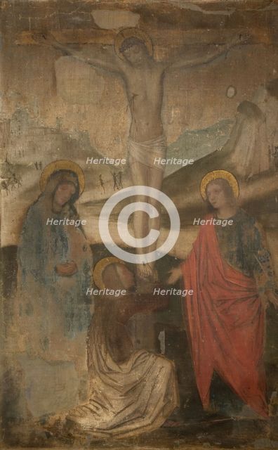 The Crucifixion with Virgin, St John and Magdalen, 1470-1523. Creator: Ambrogio Bergognone.