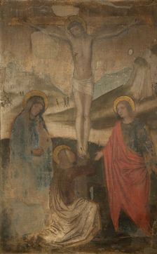 The Crucifixion with Virgin, St John and Magdalen, 1470-1523. Creator: Ambrogio Bergognone