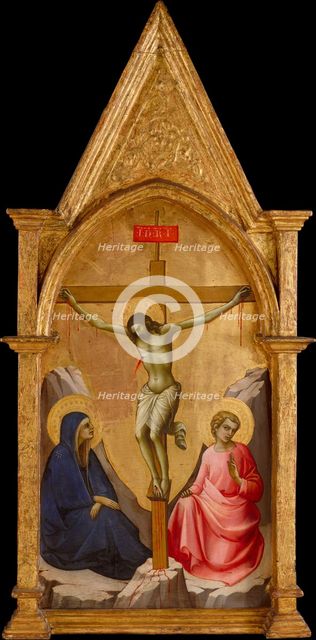 The Crucified Christ between the Virgin and Saint John the Evangelist, ca. 1406. Creator: Lorenzo Monaco.