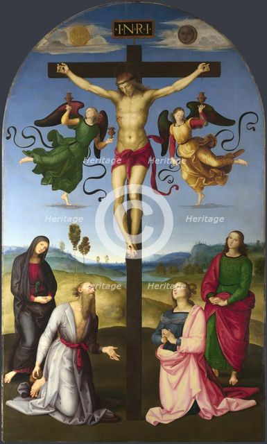The Crucified Christ with the Virgin Mary, Saints and Angels (The Mond Crucifixion), 1502-1503. Artist: Raphael (1483-1520)